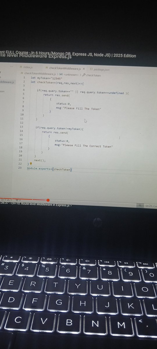 codewithdsr's tweet image. Day 16 of my MERN journey 👨💻
learning Node.js 🚀
Today’s learnings:
⚡ express js installation
⚡ routing route params
backend! 🔥
#BuildInPublic #MERN