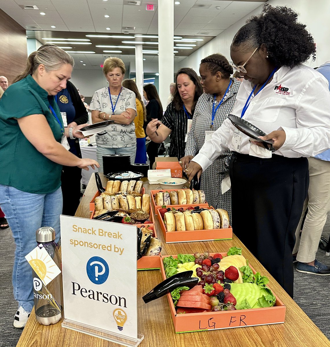 Thanks to <a href="/pearson/">Pearson</a>, our New DTC Academy participants are are able to take a moment to lighten up and refuel for the day ahead. #NDTCA2025 #growlearnsupport