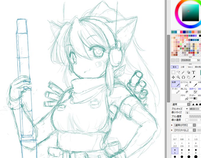 勘を取り戻すのにだいぶ苦労している…(;'∀`)
#兵器擬人化 