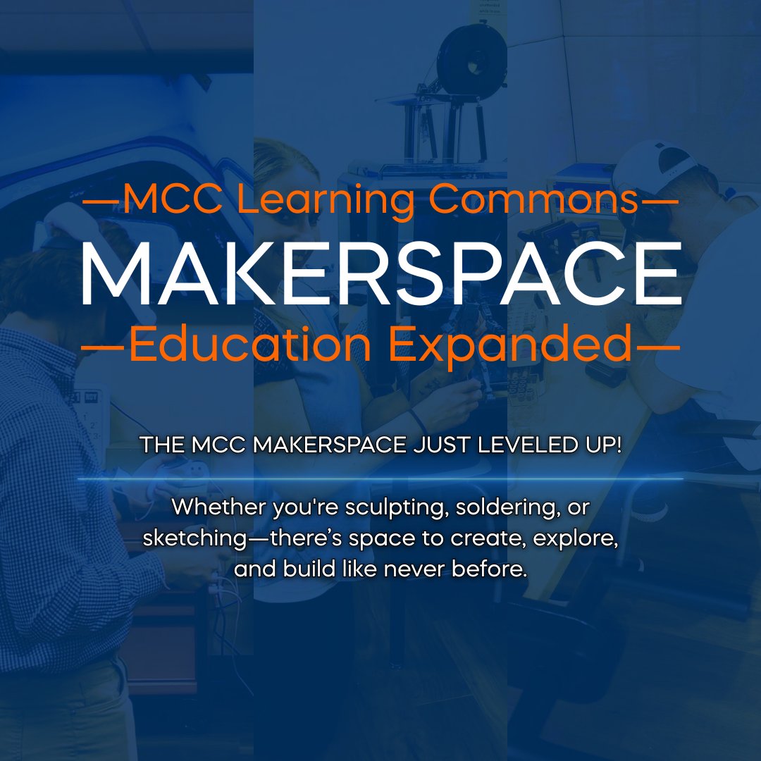 The MCC Makerspace just leveled up! 🎨🛠️ Now with two rooms—arts &amp; design + 3D printing &amp; fabrication. Create, explore, and build like never before!
#MCCMakerspace #McLennanCommunityCollege #MCCLibWaco #MCCLearningCommons #CreativeMCC