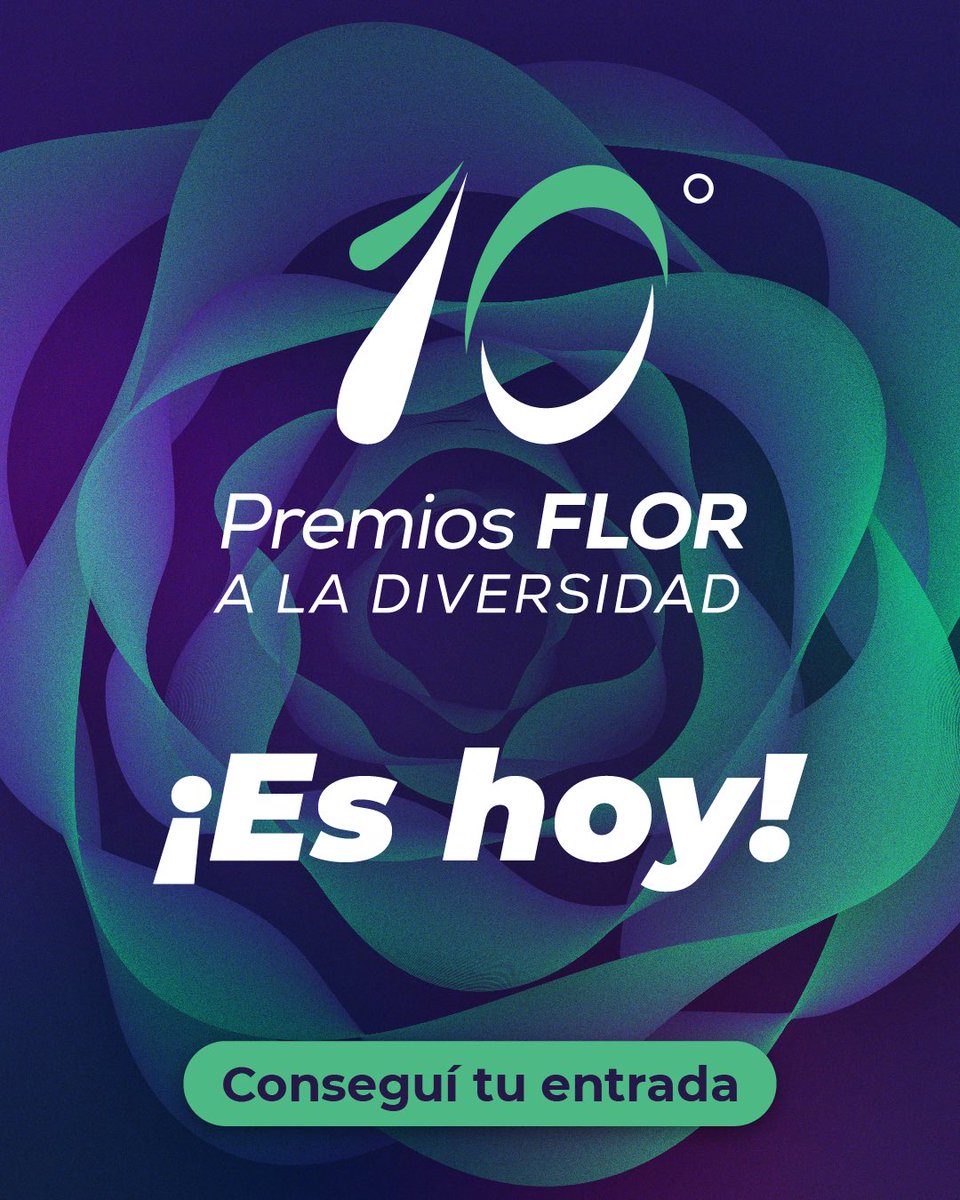 🌟 ¡Llegó el día!
Hoy celebramos la 10ª edición de los #PremiosFLOR a la Diversidad.

Porque la diversidad nos enriquece y es fundamental reconocer a quienes impulsan el cambio hacia una sociedad más justa e inclusiva. 💜

🙌 Los y las esperamos a las 18 hs en La Rural.
🎟️