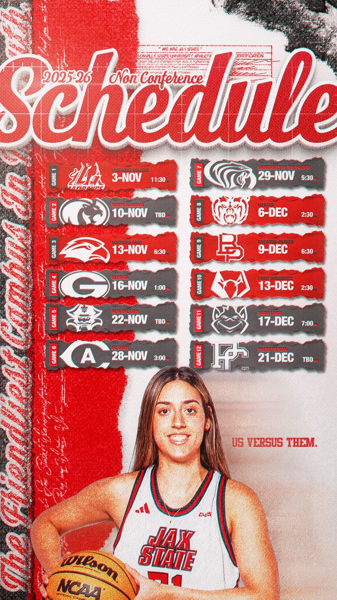 𝓐𝓵𝓶𝓸𝓼𝓽 𝓰𝓸 𝓽𝓲𝓶𝓮 🤩

The 2025-26 non-conference schedule is here! 

#StayCocky🐔 | #FearTheBeak👌