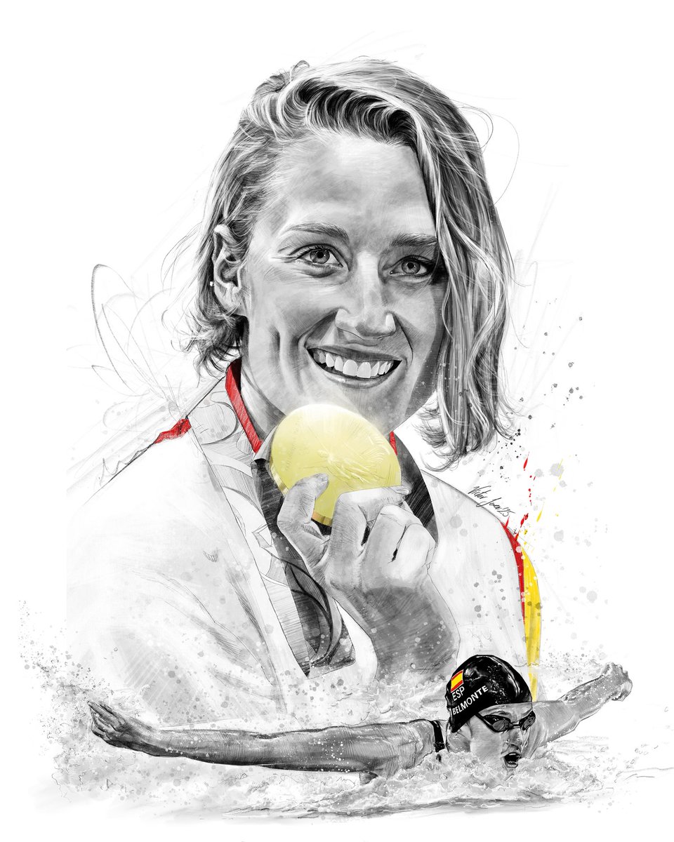 🎨Un Honor retratar a <a href="/miss_belmont/">Mireia Belmonte</a> 🏊‍♀️ una de las mejores nadadoras de nuestro País 🥇🇪🇸🙌🏻🎨

Estas ilustraciones las he pintado para los Carteles del IX Foro Internacional del Deporte de León <a href="/ForosFID/">Foros FID</a> donde estará como ponente el día 27 de Septiembre 🔝🔝🔝
.
#MireiaBelmonte