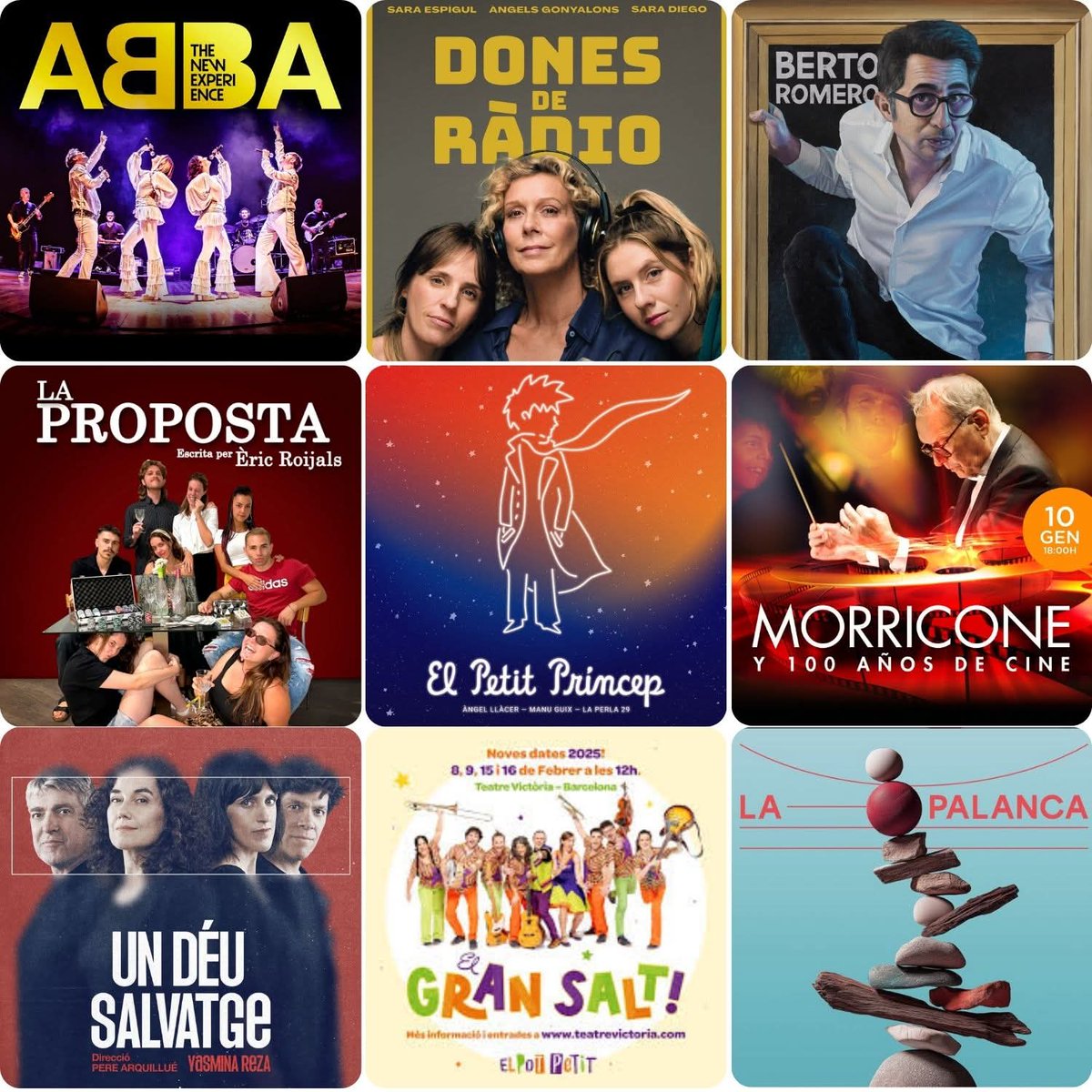 🎭✨ La Passió d’Esparreguera arrenca la temporada 2025-2026!
Gaudeix d’obres que faran vibrar, com Un Déu Salvatge, Dones de Ràdio, El Petit Príncep o La Proposta, entre d'altres. 
I això no s’acaba aquí… tenim espectacles per desvetllar! 
Info : lapassio.net