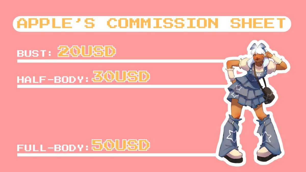Apples 🥴 COMMISSIONS ARE OPEN 0/5 tweet media
