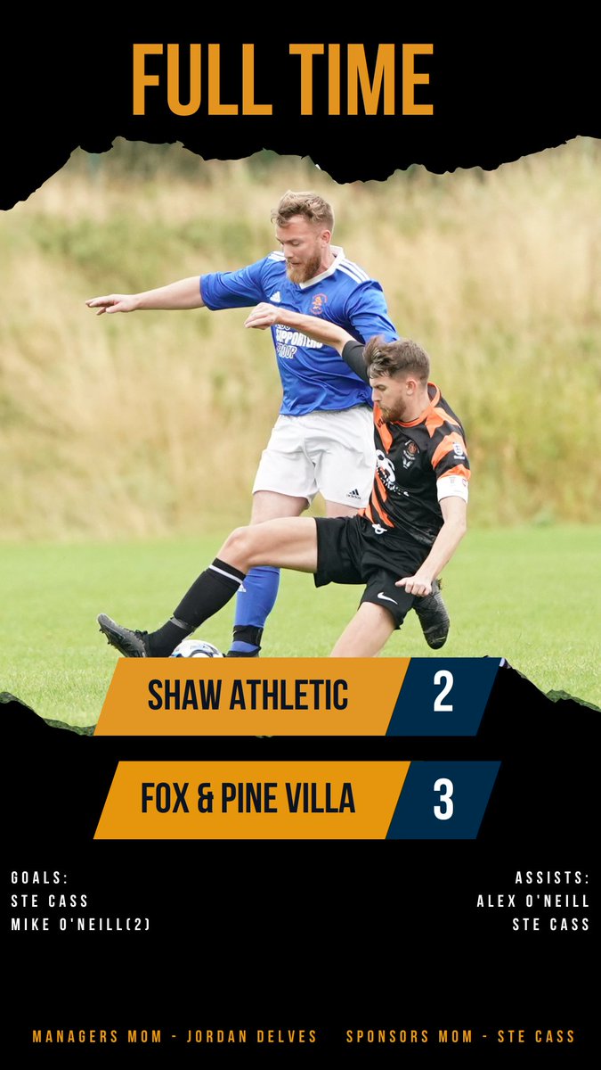 Always tight end to end affairs with <a href="/cartshaftFC_/">Shaw Athletic #Upthetics</a> lads and we had to come back from two goals down this morning to pull this one off. Two wins in two sees us top of the league...end the season now!! Look forward to the reverse fixture later in the season boys 👍 <a href="/RBDSFLOfficial/">RBDSFL</a>