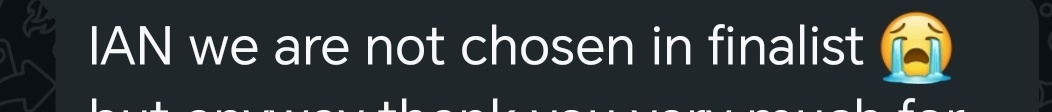 scrxCode's tweet image. First Hackathon, not chosen for finalist 💀
