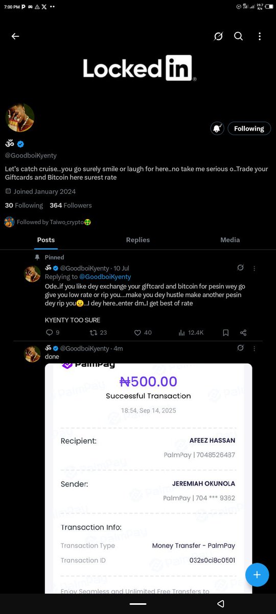 Commission89505's tweet photo. @GoodboiKyenty 7012252649
Opay 
Ajibade toyin ola https://t.co/46ETEUAJQi