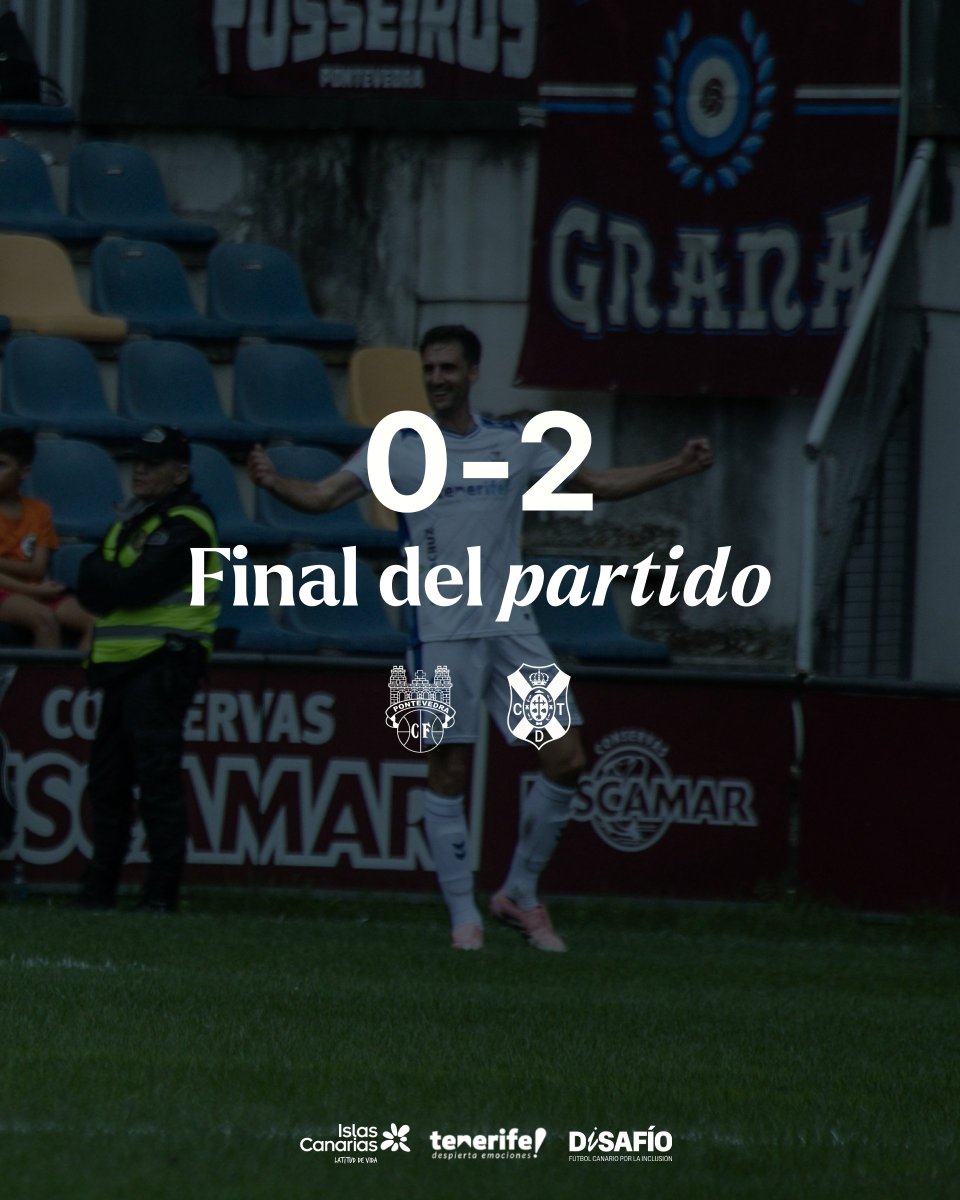 CD Tenerife 🏴 (@cdtoficial) on Twitter photo 🔚 𝐅𝐈𝐍𝐀𝐋 | ¡𝑁𝑢𝑒𝑣𝑜 ➕3⃣ 𝑒𝑛 𝑙𝑎 #𝑃𝑟𝑖𝑚𝑒𝑟𝑎𝐹𝑒𝑑𝑒𝑟𝑎𝑐𝑖𝑜́𝑛, #𝑏𝑙𝑎𝑛𝑞𝑢𝑖𝑎𝑧𝑢𝑙𝑒𝑠!
¡𝐋𝐚 𝐛𝐫𝐞𝐠𝐚 𝐜𝐨𝐧𝐭𝐢𝐧𝐮́𝐚 💪🔝!
<a href="/PontevedraCFSAD/">Pontevedra CF 🦴</a> 0⃣ - 2️⃣ #CDTenerife
🎯 <a href="/jesusdemiguel8/">Jesus De Miguel</a> y Landazuri
#PontevedraCFTenerife #DISAFÍO #LaBregaNosUne 🔚 𝐅𝐈𝐍𝐀𝐋 | ¡𝑁𝑢𝑒𝑣𝑜 ➕3⃣ 𝑒𝑛 𝑙𝑎 #𝑃𝑟𝑖𝑚𝑒𝑟𝑎𝐹𝑒𝑑𝑒𝑟𝑎𝑐𝑖𝑜́𝑛, #𝑏𝑙𝑎𝑛𝑞𝑢𝑖𝑎𝑧𝑢𝑙𝑒𝑠!
¡𝐋𝐚 𝐛𝐫𝐞𝐠𝐚 𝐜𝐨𝐧𝐭𝐢𝐧𝐮́𝐚 💪🔝!
<a href="/PontevedraCFSAD/">Pontevedra CF 🦴</a> 0⃣ - 2️⃣ #CDTenerife
🎯 <a href="/jesusdemiguel8/">Jesus De Miguel</a> y Landazuri
#PontevedraCFTenerife #DISAFÍO #LaBregaNosUne