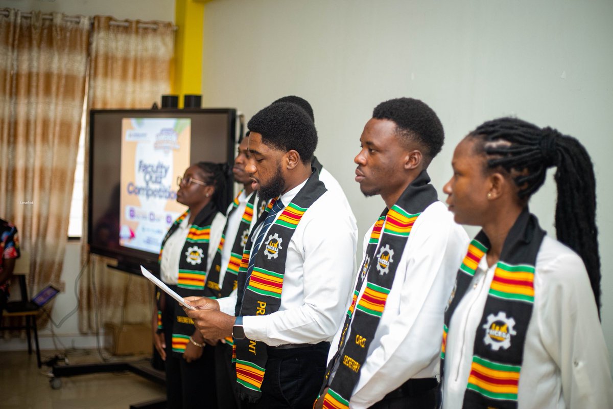 ethan_tetteh's tweet image. A new chapter begins. Today I officially take office as President of FMCESA.

Grateful for the trust, ready for the task, and committed to making our faculty stronger than ever. 

Let’s build, let’s lead, let’s excel 🫰🏼