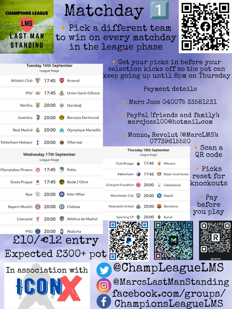 Champions League Last Man Standing 🏆 tweet media