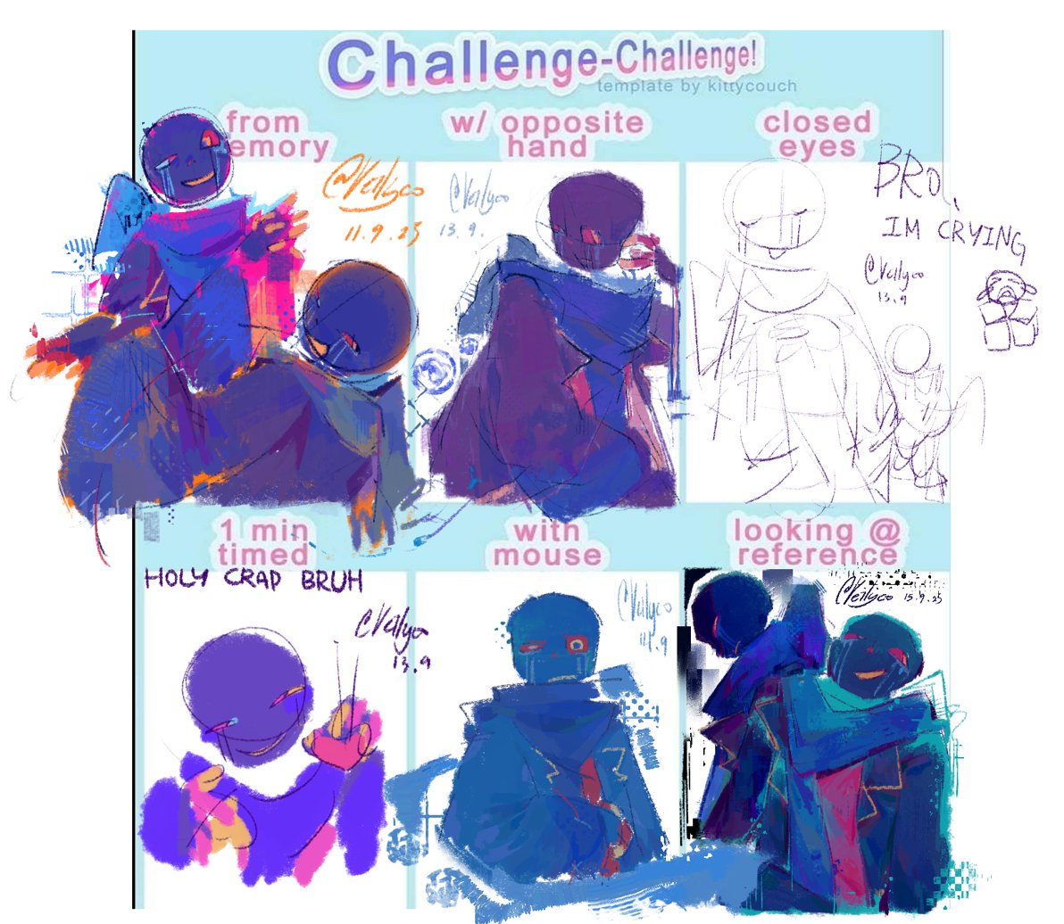 redoing this challenge again for funs

#errorsans #undertaleAU #sansau