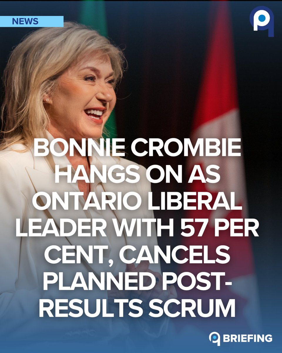 Story is on (with more to come later): qpbriefing.com/news/bonnie-cr…
#onpoli