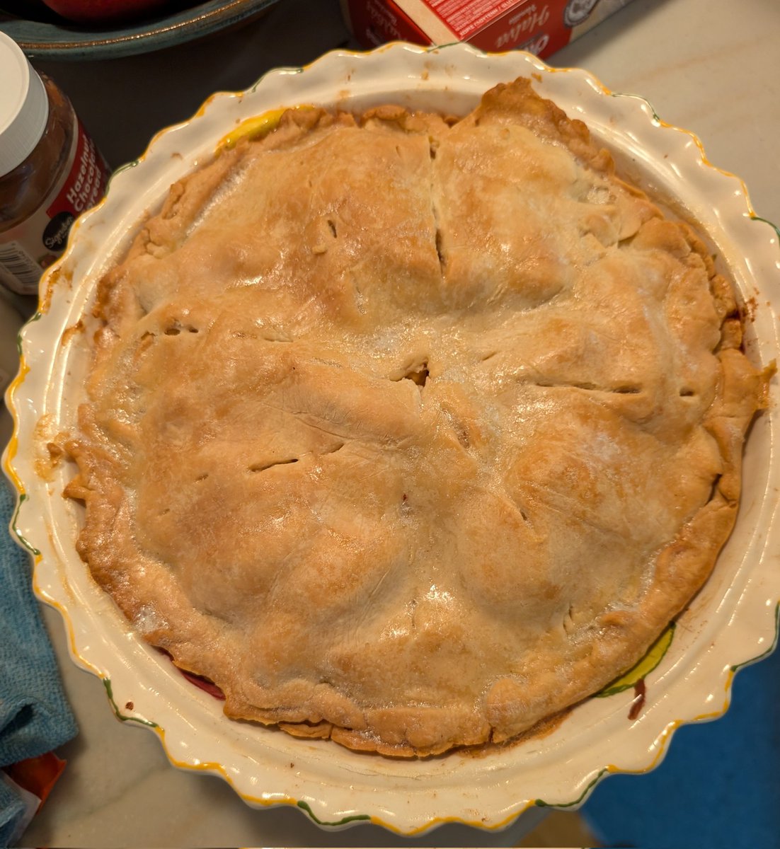 Yiayia's apple pie - it's ultra processed but worthwhile having a slice regards.