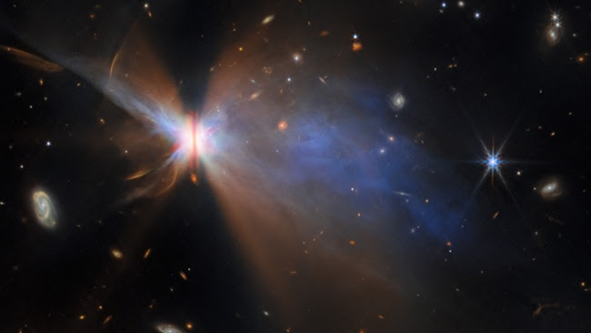 James Webb telescope finds a warped 'Butterfly Star' shedding its chrysalis
