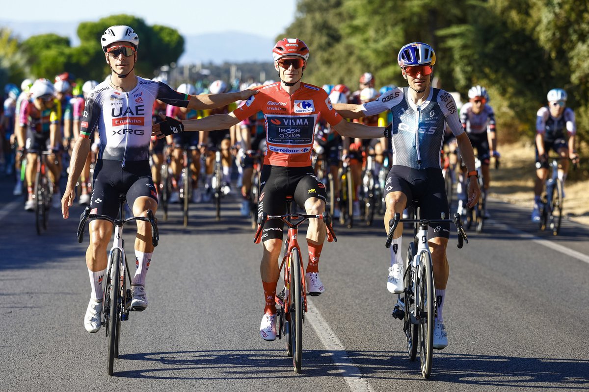 Pinarello_Q36_5's tweet photo. We are so proud of everyone who made this possible: Tom, Marcel, Fabio, David G, David DLC, Xabier Mikel, Nick and Damo, all our staff and all our partners. 

It's been an amazing three weeks of true grit and panache with a Grand Tour podium as a result. 

Hasta luego! https://t.co/hOpQLkF5oI
