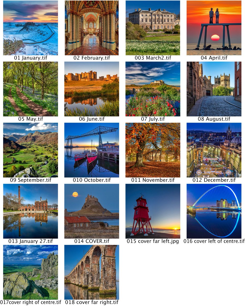 Ok, barring a late change (I may yet feature the Keel Crossing bridge in S’land) here’s the final line up for my 2026 A3 format wall calendar. I’m printing 200/250. An absolute steal at only £20.00 incl p&amp;p. Overseas orders welcome. Advance orders taken at info@graeme-peacock.com