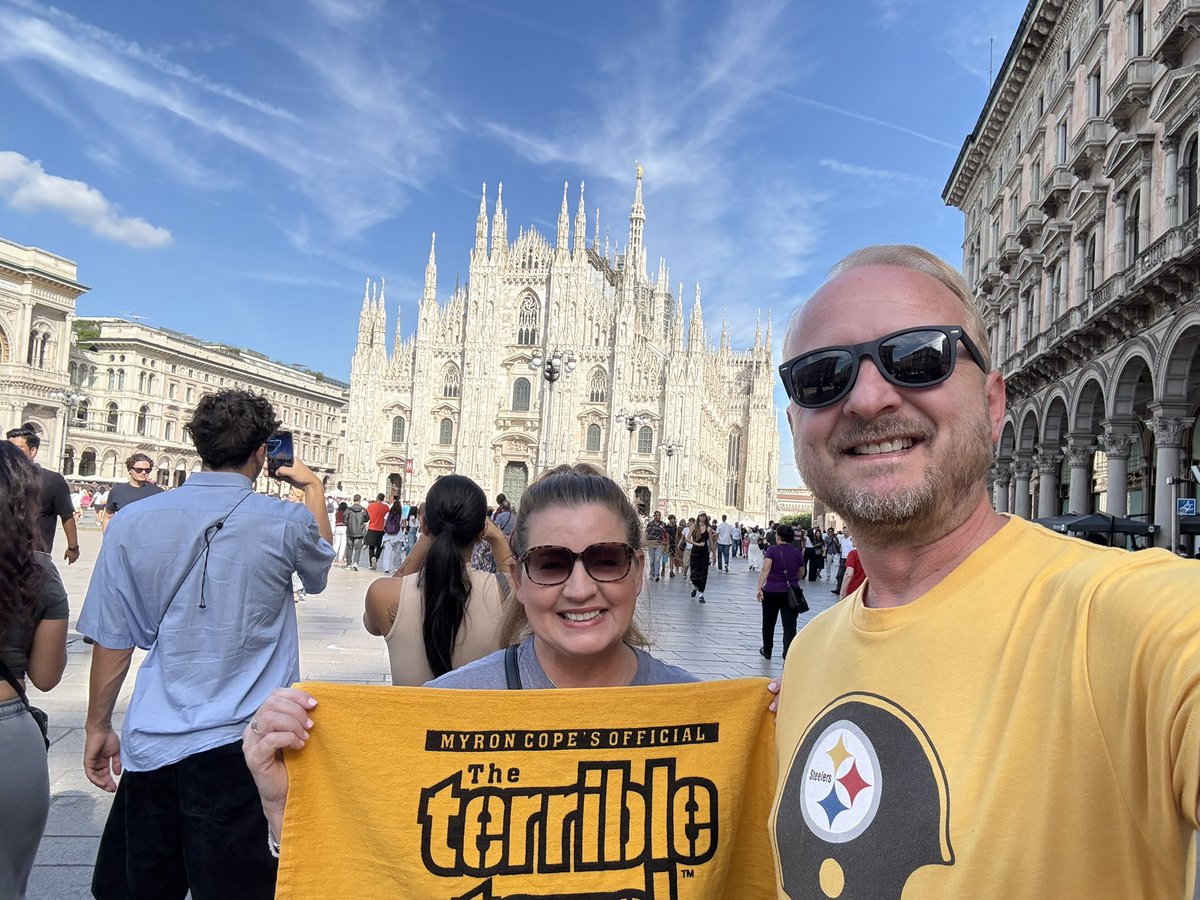 SteelersOurWay's tweet photo. Great place to watch @steelers in #Milan is @BLUESCANAL
#HereWeGo #Milamo https://t.co/4aXJDY6WoO