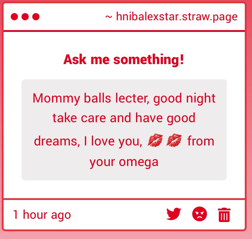 goodnight my omega baby, you’re the sweetest thank you! :) i love you more~ sleep well 😚 &lt;33