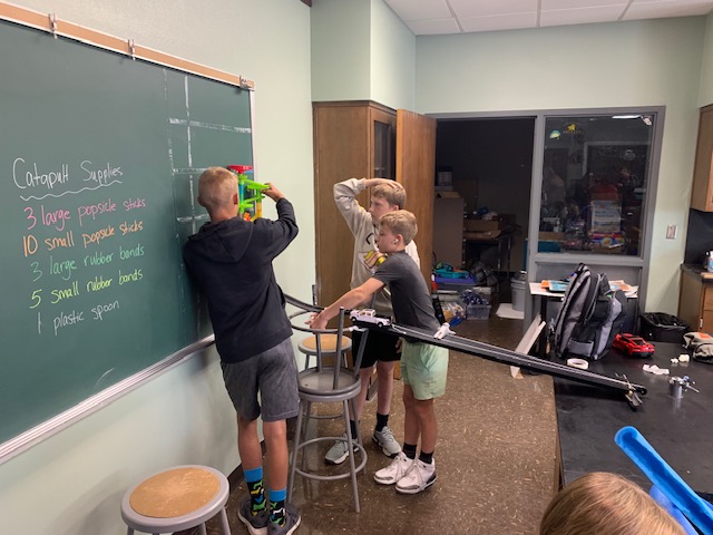 Mrs. Manning's 8th Grade Science classes worked on  Rube Goldberg projects.  Each group worked on their section before combining them together.  Very engaging with great creativity and problem solving skills developed.  Great job Mrs. Manning and our MGJSHS 8th graders! #WeAreMG