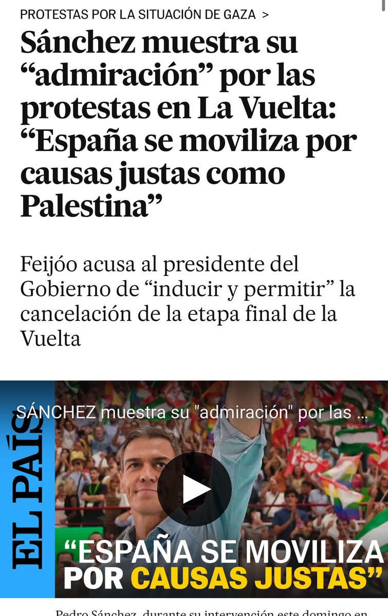 🔴 Un Presidente de Gobierno que boicotea un evento deportivo internacional de su propio país y que usa un avión público para ir a celebrar mítines políticos de su partido.

¿Nos da igual?