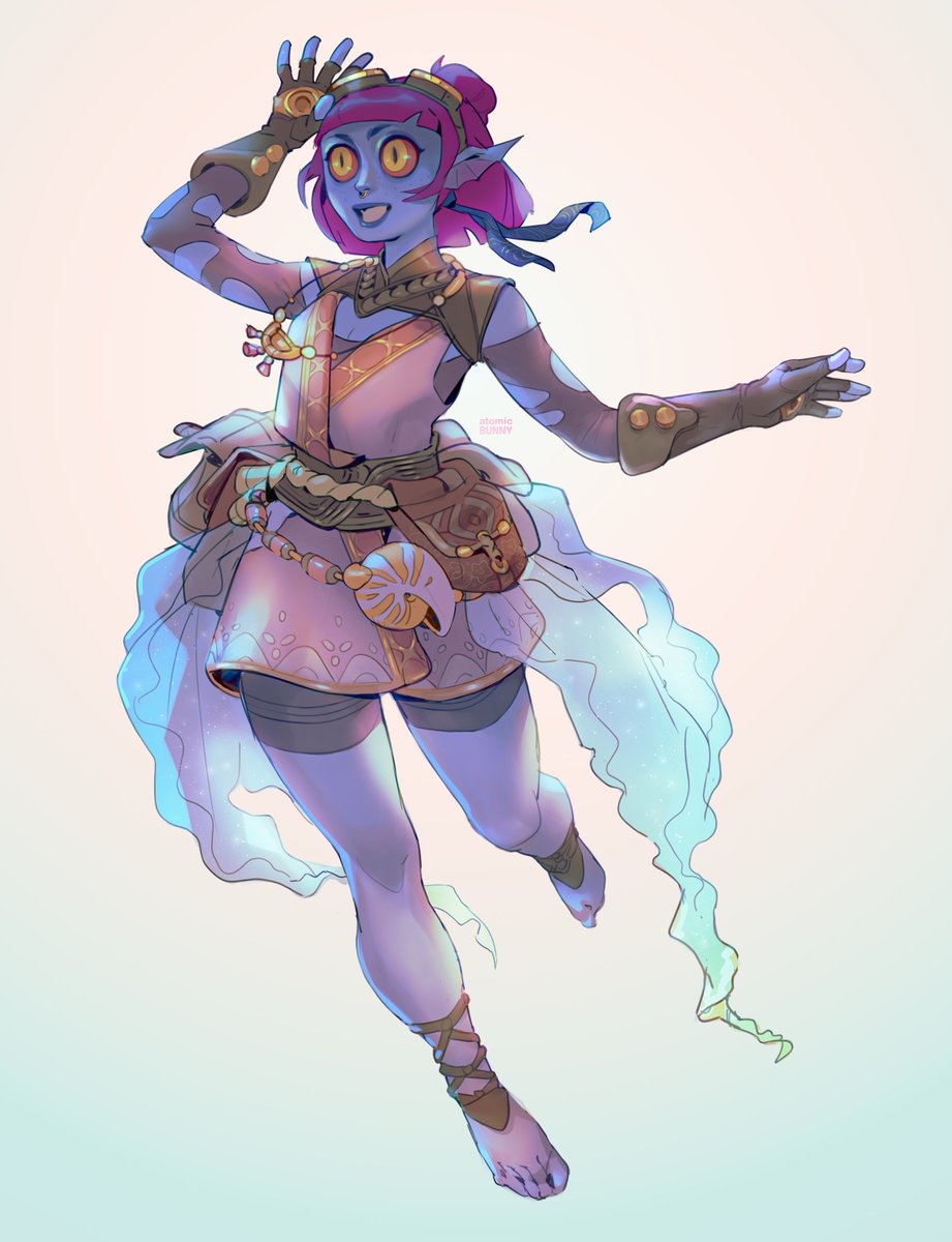 nuclearrabbit_'s tweet photo. Finally finished the design for my Triton artificer. 🪼
#dndart #dnd https://t.co/bpmuZTBop9