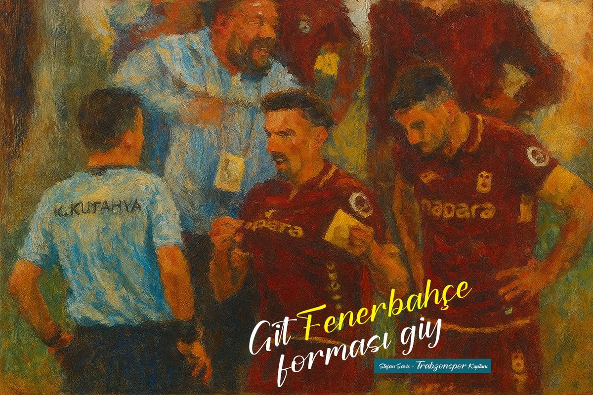 Trabzonspor kaptanı Savic'ten hakeme :
Git Fenerbahçe forması giy
#SiyasetinTakımıFenerbahce