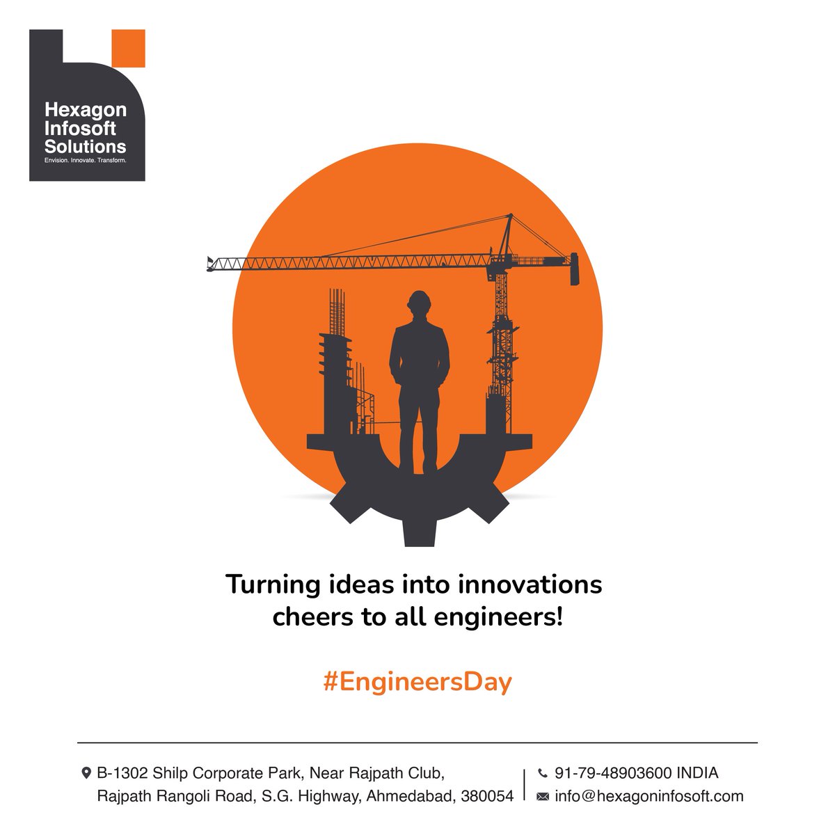 hexagoninfosoft's tweet photo. "Engineers don’t just build machines and structures — they build dreams, innovations, and the future. Wishing all the brilliant minds a Happy Engineer’s Day!" ⚙️🛠️🚀 https://t.co/2nAnDSfAZ2