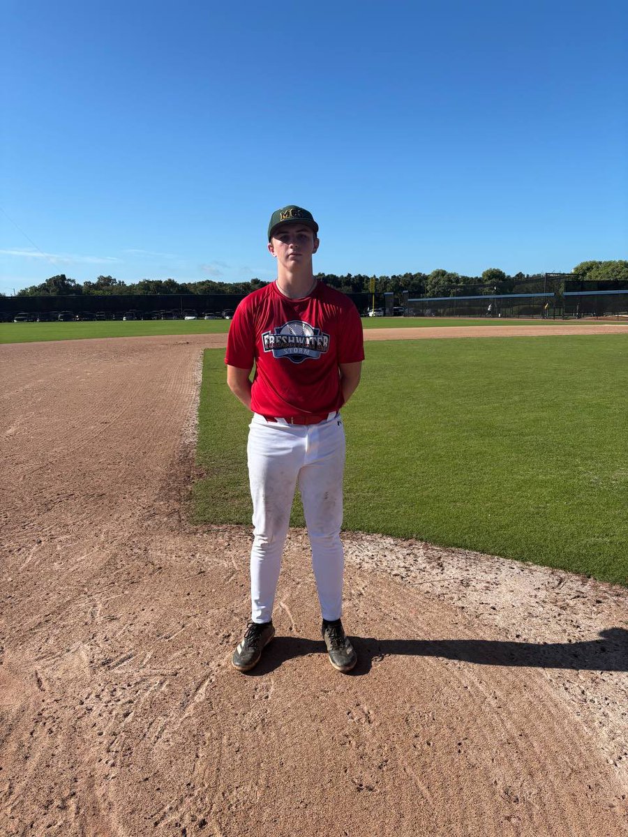 PW_Players's tweet photo. Zack Mannes
Freshwater Storm Underclass National
⁦@PrspCntSports⁩

Complete-game effort: 7.0 IP, 4 H, 2 BB, 7 K.

⁦@ProspectWire⁩ 
#PWPoG
#PWBaseball🌴🍁 https://t.co/MRNkQK6cFI