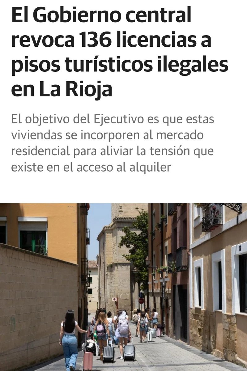 ocantiguo's tweet image. Mientras el @lariojaorg y el @AytoLogrono están  a por uvas 🍇  tienen q venir desde Madrid a regular los #PisosTuristicos de #Logroño 🤦‍♀️

larioja.com/la-rioja/gobie…