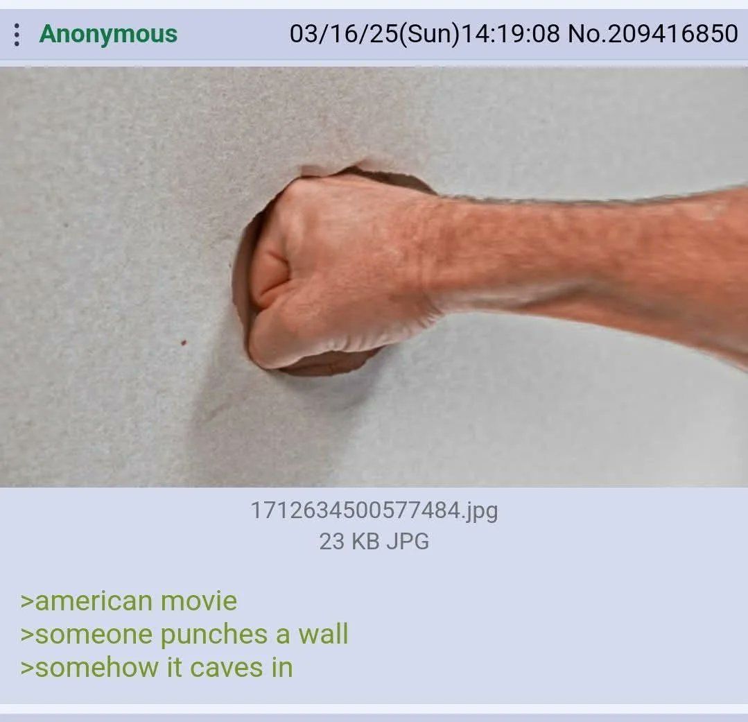 DailyGreentext's tweet image. Anon on American walls