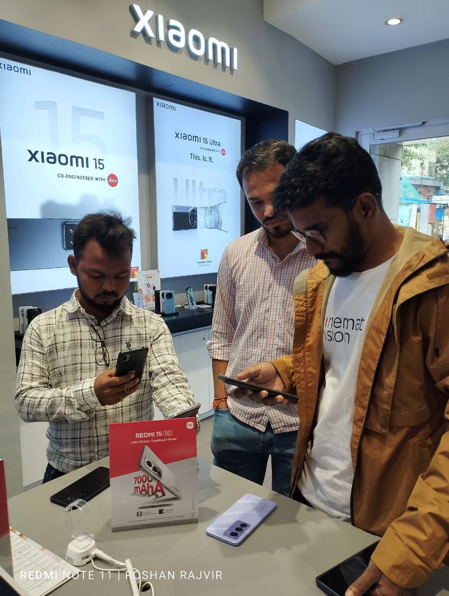 NishJamdar's tweet image. Just experienced the all-new Redmi 15 at #XFCPune meetup! Truly amazed by the massive battery &amp;amp; overall feel of the device.
Big thanks to Mauli for the opportunity!

#Redmi15
#XiaomiIndia #RedmiIndia