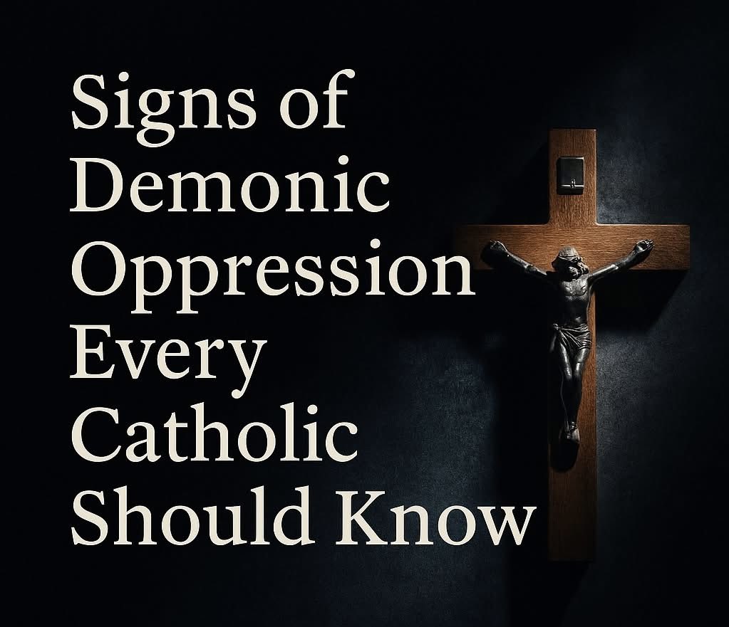 Signs of Demonic Oppression Every Catholic Should Know🇻🇦

The Church teaches that the devil is real, and while he cannot force us to sin, he constantly tempts, deceives, and seeks to weaken our faith. Most Catholics are familiar with demonic possession, but fewer realize that