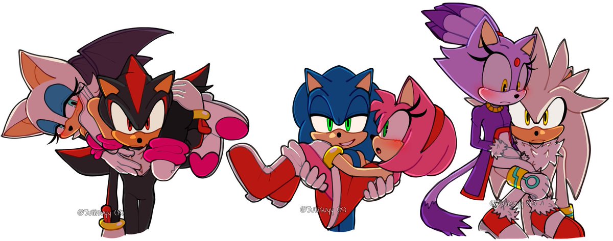 TEAM SSS shows you how they carry their Princesses/Queens ✨🤍💜🩷💙🤍🖤

#shadouge #SonAmy #Silvaze