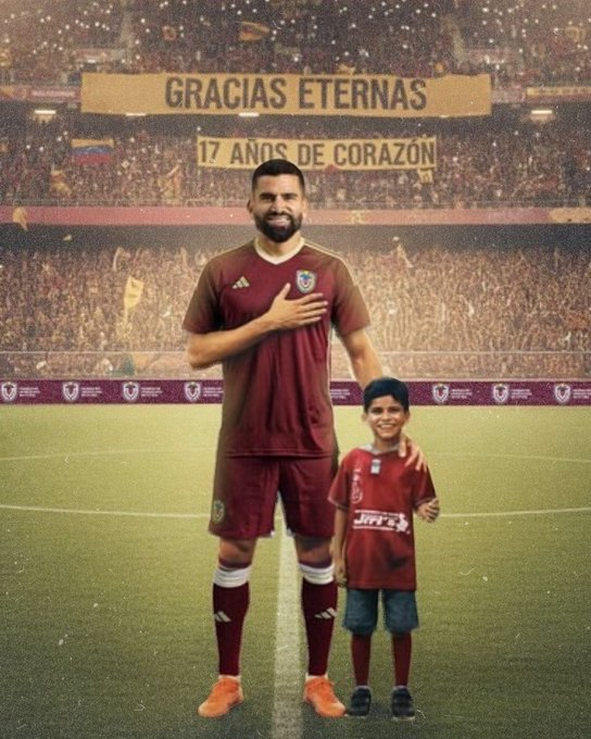 SVargasOK's tweet photo. 🇻🇪 El comunicado de Tomás Rincón, sobre su situación con la 'Vintotinto':

"He dejado pasar unos días para asimilar esta tristeza y este vacío que deja no haber clasificado. Hoy quiero agradecer a mi familia, mis compañeros, cuerpos técnicos, directivos y sobre todo a ti, fanático venezolano, que nunca dejó de creer. Mi mayor triunfo ha sido llevar esperanza a los niños y a todos los que vibran con la Vinotinto.

Pero siendo sincero con ustedes, sí, esta herida duele y mucho…pero también debe ser el punto de partida para algo mejor. Desde la autocrítica, la autoexigencia y el trabajo en equipo, debemos redoblar esfuerzos y construir un plan que respete nuestros valores y nuestra identidad para los años que vienen.

Hoy más que nunca siento hambre de revancha, pero una revancha diferente, una revancha que se pueda construir con bases sólidas y un sentido de pertenencia único, porque solo nosotros sabemos lo que sentimos cuando escuchamos la palabra VINOTINTO.

Hace 23 años vestí por primera vez esta camiseta y con 14 años empecé a soñar con un Mundial. Ese sueño sigue intacto, no lo perdí ni lo perderé, se transformará y evolucionará, como todo en la vida. Para mí, esto no termina aquí… APENAS COMIENZA 🇻🇪".