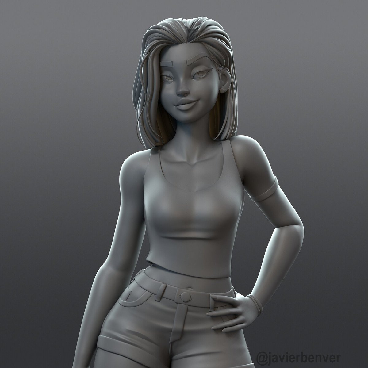 Hey!! I've worked a bit more on this character. Sculpt done in Zbrush and rendered in Arnold.