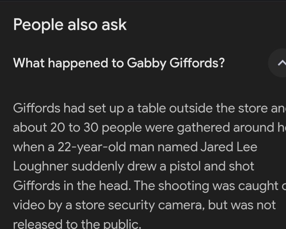 Gabby Giffords was shot by a leftist. All the political assassinations come from the left in America.