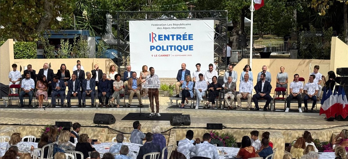 actualites_nrv's tweet image. À la réunion de rentrée politique de la Fédé @lesRepublicains des Alpes-Maritimes de la Présidente @MTabarot, des présents, beaucoup d'absents et un petit nouveau. @LesRep06 #LR06
#LeCannet #Cannes #Antibes #Nice #Nice06 #Menton