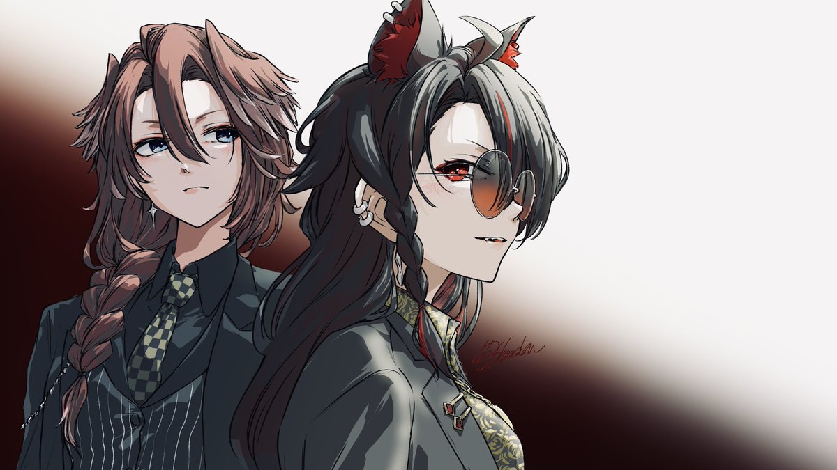 マフィア #絵フブキ #Luillust