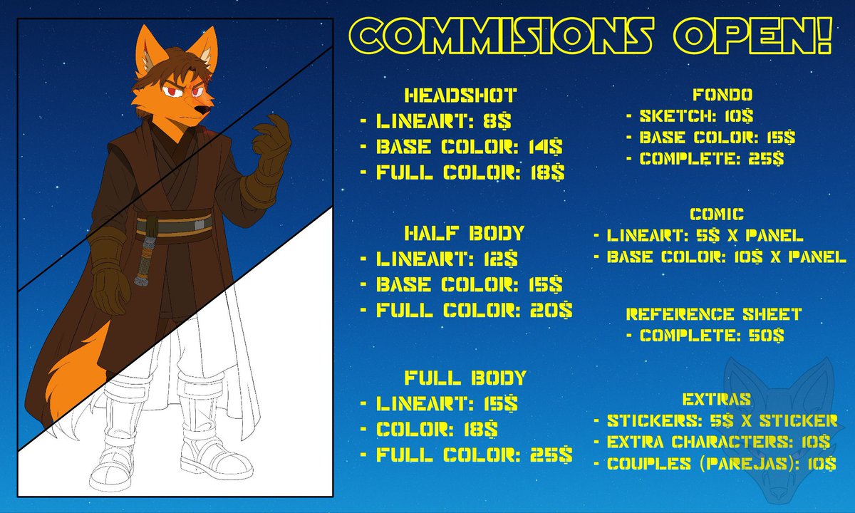 Ale_Nevermore's tweet photo. ✨🌟OPEN COMMISSIONS🌟✨
I've reopened commissions for financial reasons. I hope you enjoy them.
Tg: @Alex_nevermore
Any private commission of a personal nature is respectfully accepted and will not be disclosed in any way.
#furryartist #commissionsopen #furry #CommissionSheet https://t.co/nUqNVPsiym