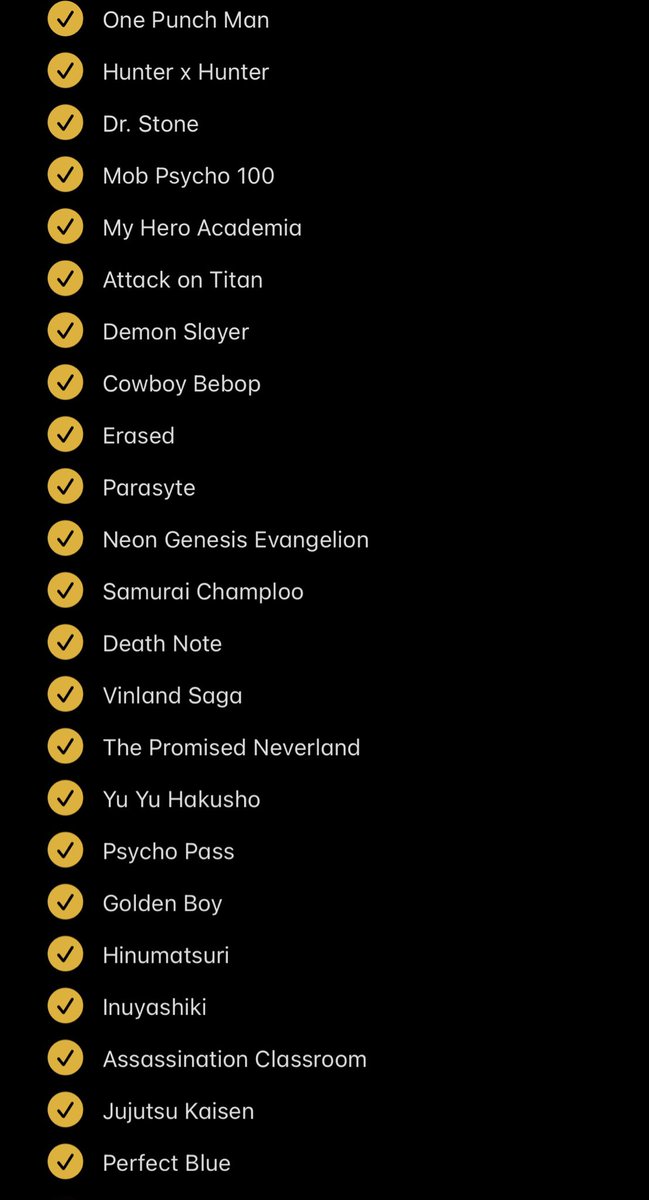 DelCidRM25's tweet photo. updated anime list after finishing Ashita No Joe, not sure what I’m going to watch next https://t.co/VVdz07FADH