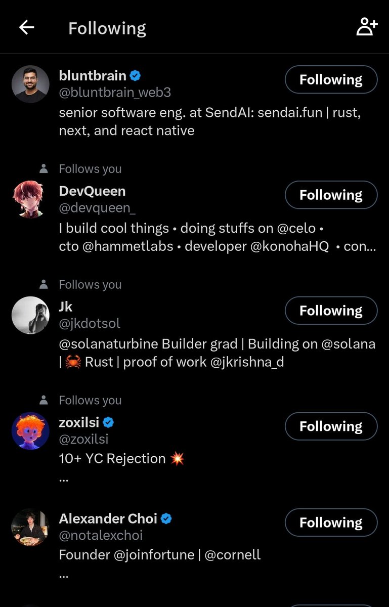 eazicoder's tweet image. Congratulations @bluntbrain_web3 you're the one-hundredth person I have followed since starting this journey with Rust.
I believe in the numbers game and in fate☺️🙏
This must have been or a reason.
Our connection was not a mistake I know this😅🧎♂️