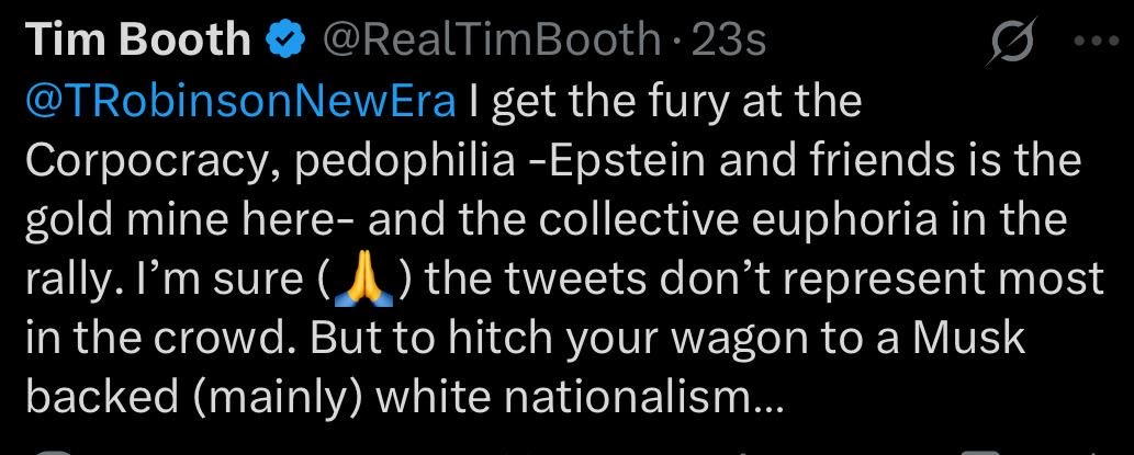 This is the tweet that Twitter won’t let me post without this workaround