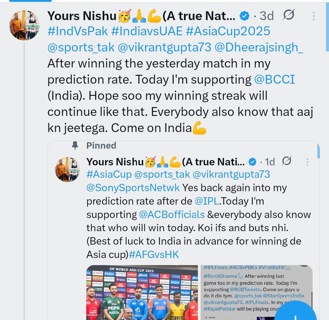 #INDvsPAK #indvspakboycott #INDvsAUS <a href="/BCCI/">BCCI</a> Supporting #India today. Hope soo india jeet to jna yrr...Vse I'm also in favour of #BoycottINDvPAK match.Seriously koi need ho nhi thi...Iss match ki. <a href="/sports_tak/">Sports Tak</a> <a href="/vikrantgupta73/">Vikrant Gupta</a> <a href="/SonySportsNetwk/">Sony Sports Network</a> @sportsyaari  Come on India u can do it