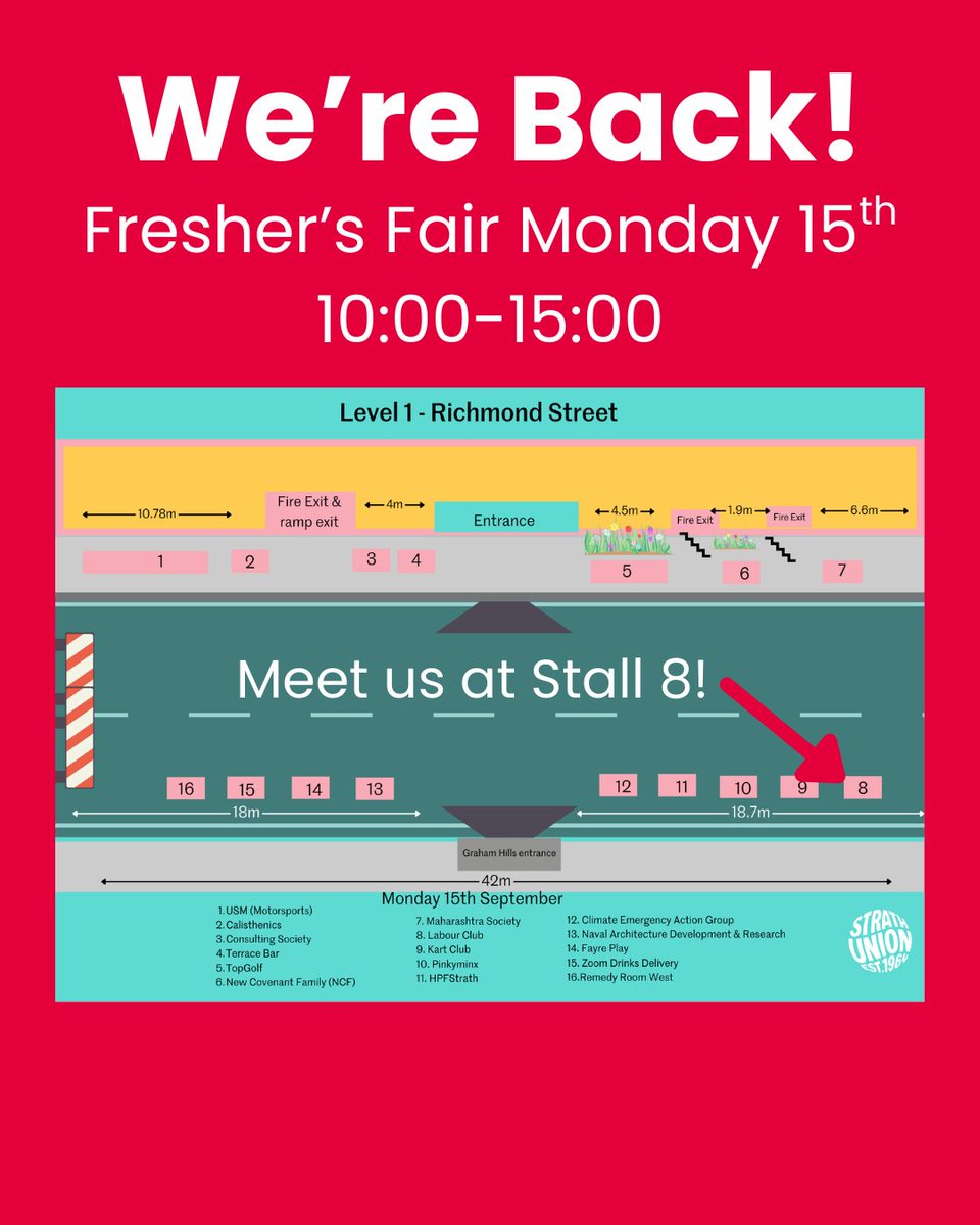 StrathLabclub's tweet image. We Back!

We'll be at the Fresher's Fair tomorrow so if you're interested in the club please come say hello!

If you want to keep up with what we are doing please join the society here:
strathunion.com/groups/find-a-…

and our WhatsApp group here:
chat.whatsapp.com/HBhQewRZKxuBRR…