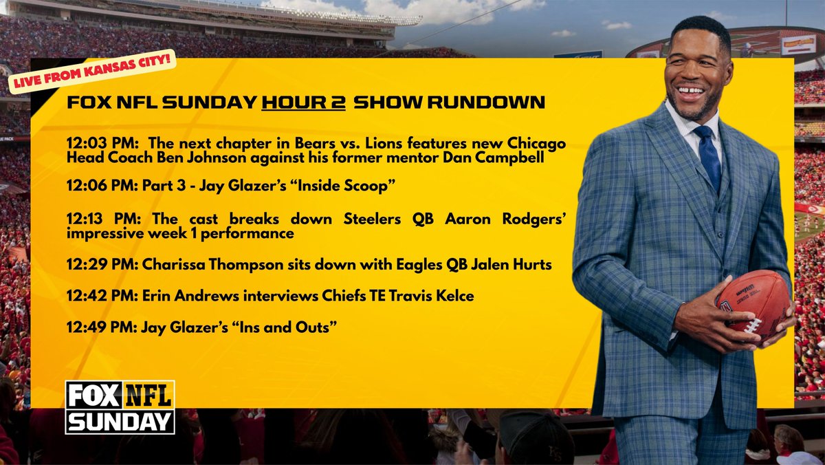 Plus, conversations with <a href="/JalenHurts/">Jalen Hurts</a> and <a href="/tkelce/">Travis Kelce</a> highlight a two-hour show beginning at 11:00 AM ET!