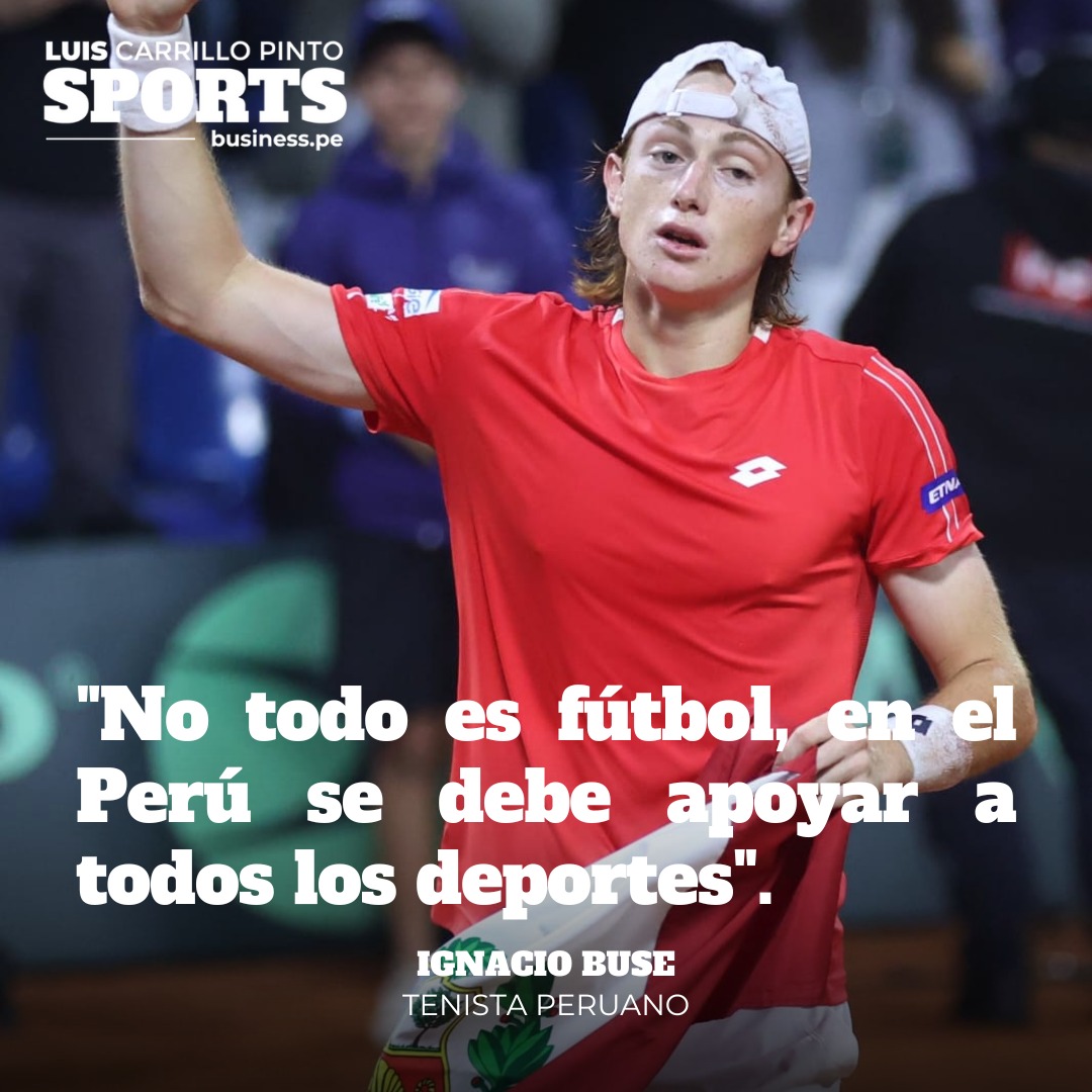 🎙️🇵🇪En la conferencia de prensa posterior al triunfo del equipo peruano de Copa Davis en la serie ante Portugal y tras haber logrado el pase a los Qualifiers, la raqueta #1 nacional, Ignacio Buse, indicó que es necesario "apoyar a otros deportes que le dan alegrías al país".