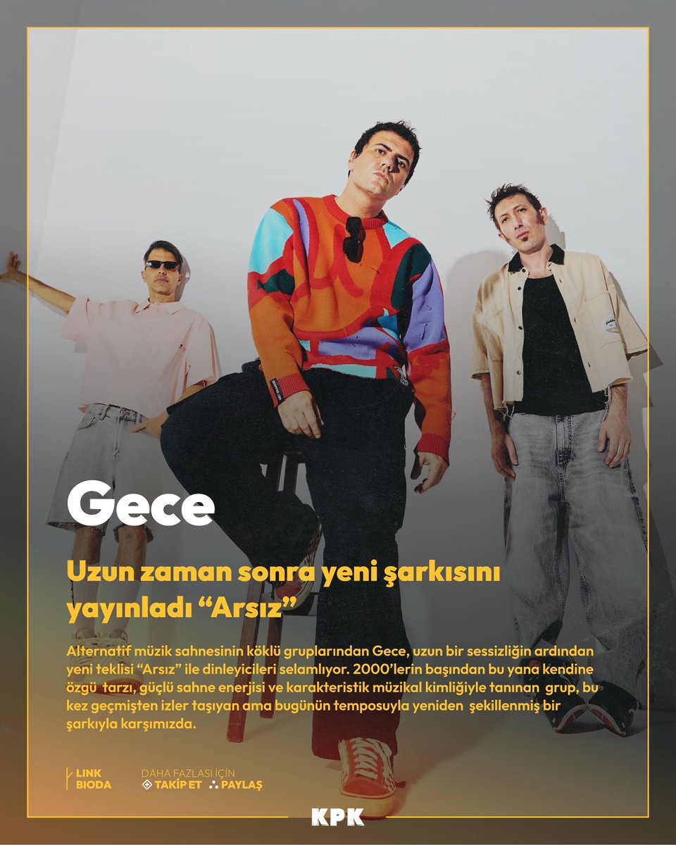 Gece, uzun zaman sonra yeni şarkısını yayınladı “Arsız”

Alternatif müzik sahnesinin köklü gruplarından Gece, uzun bir sessizliğin ardından yeni teklisi “Arsız” ile dinleyicileri selamlıyor. 

kapakmagazin.com/gece-uzun-zama…