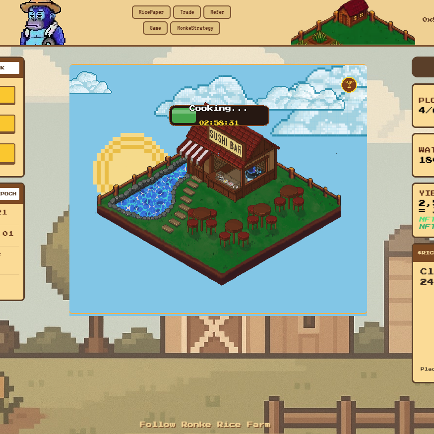 🚨BREAKING NEWS🚨
🚨BREAKING NEWS🚨
🚨BREAKING NEWS🚨

SUSHI BAR IS COMING VERY VERY SOON!

Cook $RICE, you get Sushi???? 👀