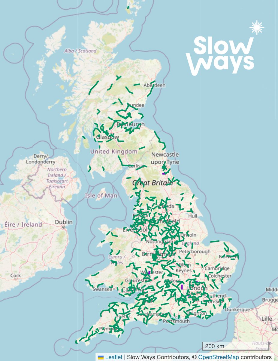 DanRavenEllison's tweet image. Love this map! 908 @SlowWaysUK routes that have been checked by two people and need just one more good review to become verified 🐌✅
Close to any? Could you be tempted to bag one or two?
beta.slowways.org/user/waylist/%… #SlowWays